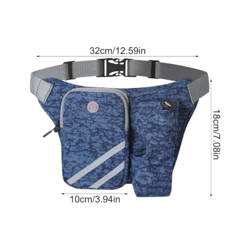 Fanny Pack Adjustable Belt Pouch with Water Bottle Holder — view 6