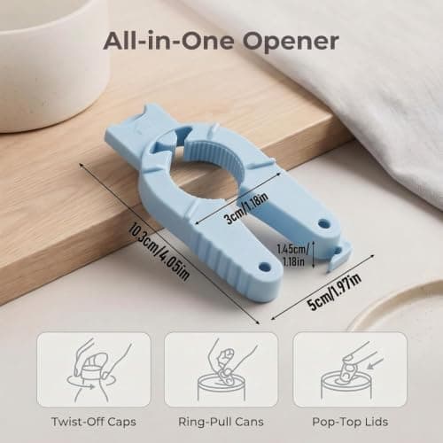 Easy Grip Bottle Opener for Arthritic Hands, Jar Opener for Weak Seniors — view 2
