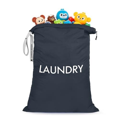 CANBOX Laundry Bags for Dirty Clothes, Nylon Travel Laundry Bag, 1-2 Loads