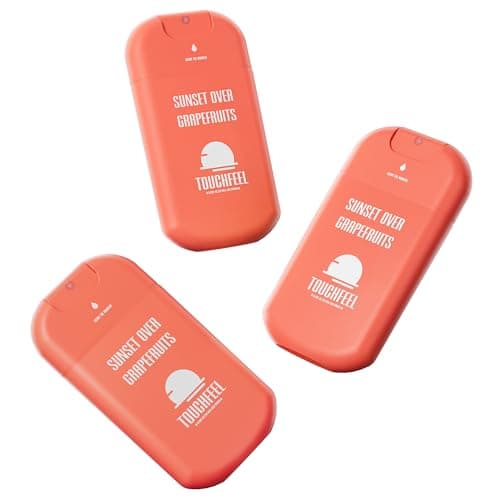 Power Mist Hand Sanitizer Spray, Scented Hydrating Hand Sanitizers Travel Size Refillable, Pocket Portable 3-Pack (Sunset over Grapefruits) 0.93Fl Oz 460-Sprays Each
