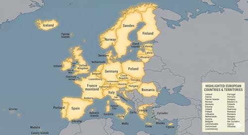 Europe eSIM 30Day |12GB Internet in 5G/4G/LTE | Unlimited Local Calls + 30 Minutes + 200 Texts to Worldwide| eSIM QR Code Sent by email Within 24Hrs of Shipping | Scan QR Code and use Immediately — view 2
