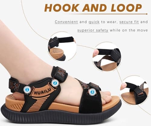 KuaiLu Womens Orthopedic Walking Sandals with Arch Support Recovery Cushion — view 5