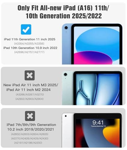 TiMOVO Case for iPad A16 11th Gen 11"/10th Gen 10.9", Abyss Blue — view 2