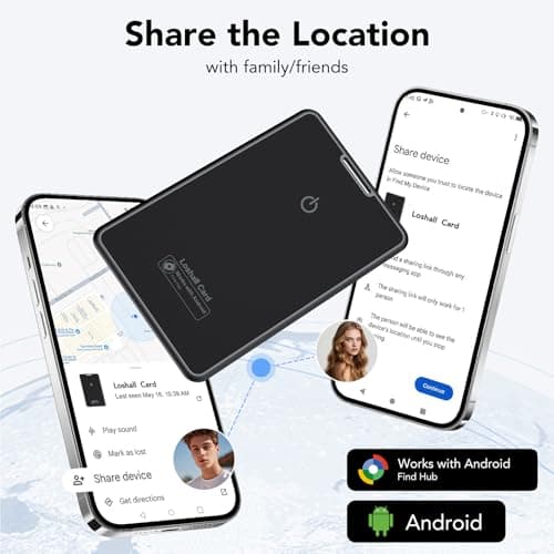 2 Packs Android Wallet Tracker Card, Compitable with Google Find Hub(Android Only), Non-rechargeable, IP68 Waterproof Ultra Slim Card Tracker, Item finder for Suitcases, Bags, Passports, Tracker Tag — view 6