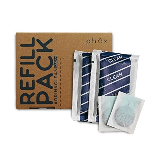 Clean Refill Pack for Phox Water Filters, 3 Month Supply (Clean)