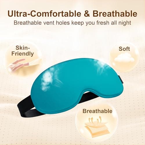 Gritin 100% Blackout Sleep Eye Masks for Women&Men, Side Sleepers Friendly — view 6