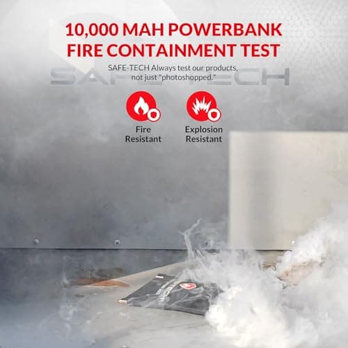 SAFE TECH UL94 Tested Fireproof Power Bank Case, Fireproof Money Bag — view 3