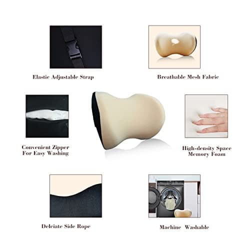 Super Comfy Car Headrest Pillow, Softness Car Pillow for Neck Pain Relief — view 4
