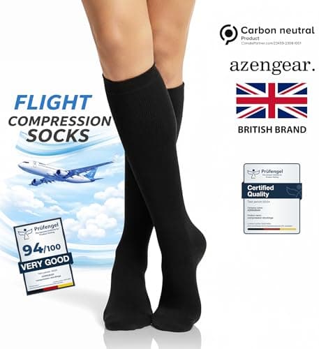 Compression Socks for Flight Travel, Running, Knee High, Women & Men — view 5