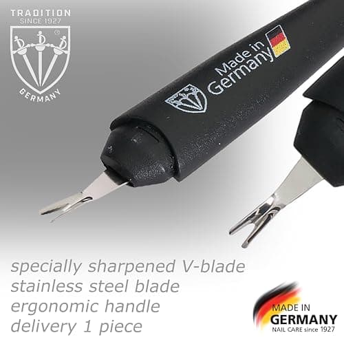 3 Swords Germany - Brand Quality Cuticle Remover Trimmer Knife (1 piece) Manicure Pedicure Grooming for Professional Finger & Toe Nail Care by 3 Swords, Made in Germany — view 3
