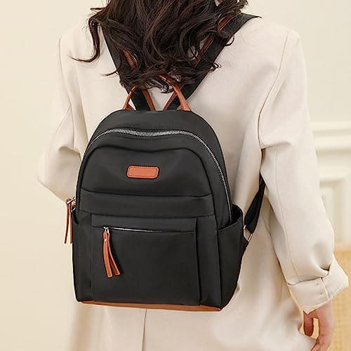 School Backpacks For Girls Boys Lightweight Cute School Bag For Teenager,Stylish School Backpack For Women Teen Girl Casual Daypack Lightweight Travel Rucksack (Black, One Size) — view 4