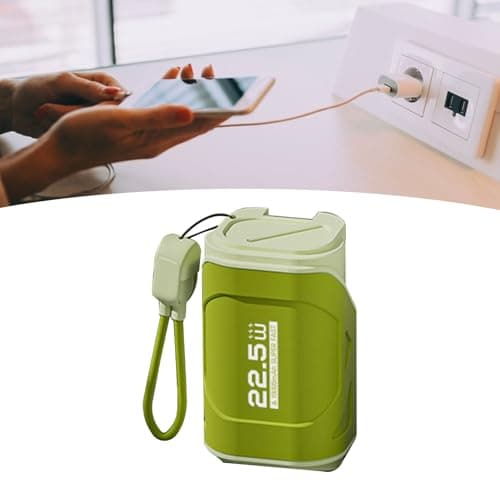 10000mAh Portable Charger Power Bank, 22.5W Power Bank with AC Wall Plug and Cable, USB and Type C Output Ports, Portable Battery Charger for Home Camping Travel Power Backup — view 3