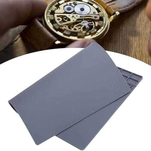 Silicone Soldering and Repair Mat, Heat Resistant Antistatic Electronics Work Mat, 35x25cm Watch Repair Work Mat, Non Slip Workbench Mat Work Station Pad for Cell Phone Computer and Laptop Repair — view 6