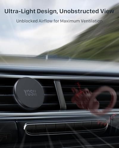 YOSH for MagSafe Car Mount Magnetic Phone Holder Air Vent for iPhone, Pink — view 6
