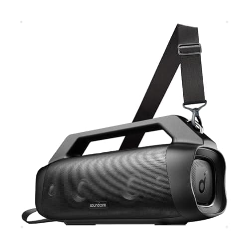 soundcore Anker Motion Boom Plus Bluetooth Speaker, Portable Speaker with 80W Booming Sound, IP67 Waterproof and Dustproof, Type-C, Custom EQ, Bluetooth 5.3, Outdoor Speaker For Camping