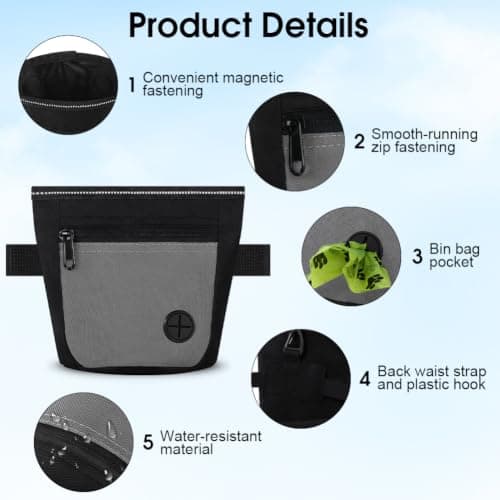 OFFCUP Dog Treat Pouch and Training Clicker, Upgrade Dog Treat Bag — view 3