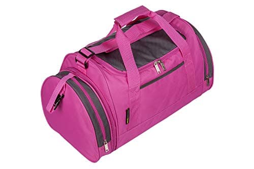 Mens & Womens Sports & Gym Travel Holdall Bag in Pink — view 3