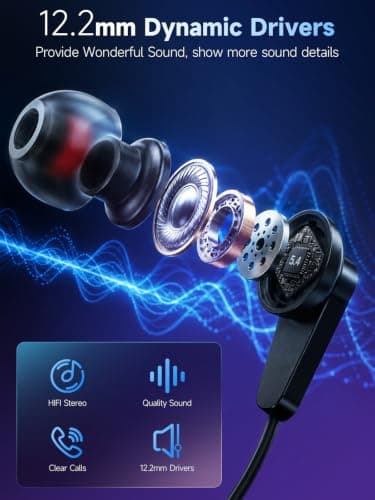 USB C Wired Earbuds with Mic, In-Ear Type C Noise Isolating Stereo Headset — view 4