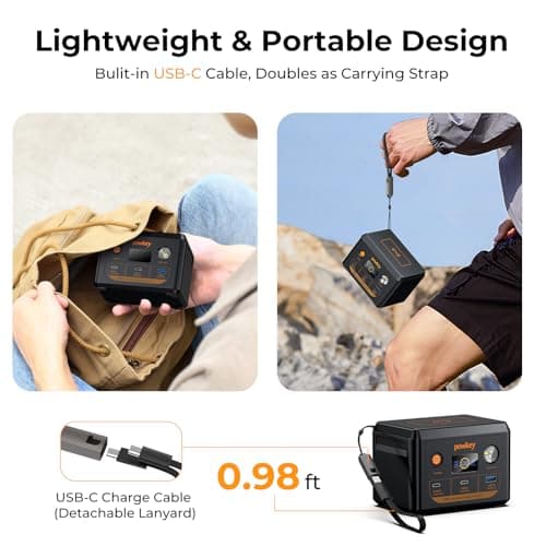 Powkey Power bank 96Wh/30000mAh PD100W with Wireless Camping — view 6