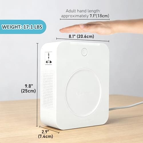 Uyoyous 3000W Step Up Voltage Converter 110V to 220V, Heavy Duty Power Converter Transformer with Input Power Cable, 2-Outlet, 220V Asia Euro Appliance for US — view 3
