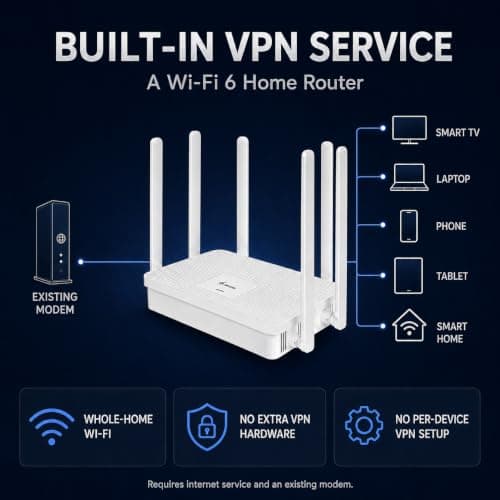 SSrouter Travel Router, Portable VPN Routers WiFi for Travel, Public Computer Routers, Business Trip, Mobile/RV/Cruise/Plane — view 2