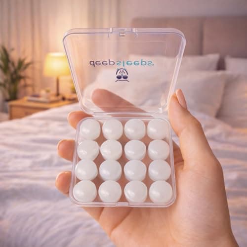 Deep Sleeps Silicone Ear Plugs for Sleeping – 8 Pairs Soft Reusable Mouldable Earplugs, 27dB Noise Reduction for Snoring, Travel, Camping & Side Sleepers — view 5