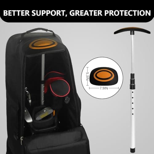 LOVACE Golf Travel Bag Support System, Golf Club Travel Protection Kit (Orange) — view 6