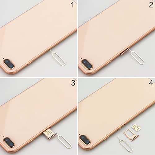 20 Pack SIM Card Adapter Kit, 4 in 1 Nano Micro Standard Converter Kit with Steel SIM Tray Eject Pin 1, Black — view 6