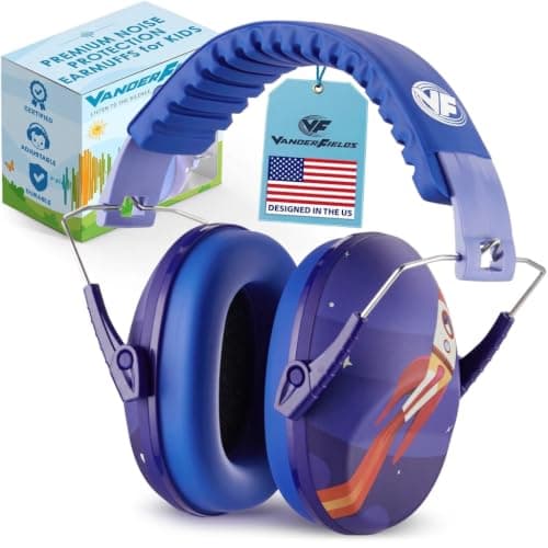 Vanderfields Kids Ear Defenders - 31 dB (2K Hz), Rocket