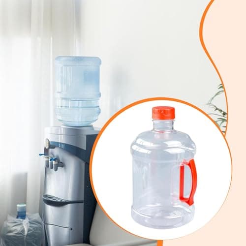 FashionCha Thickened Water Dispenser Bottle 3l Empty Water Bottle Container Large Jumbo Water Container BPA Free Water Cooler Dispenser Refill Water Bucket for Home Office Outdoor Travel, Red — view 3