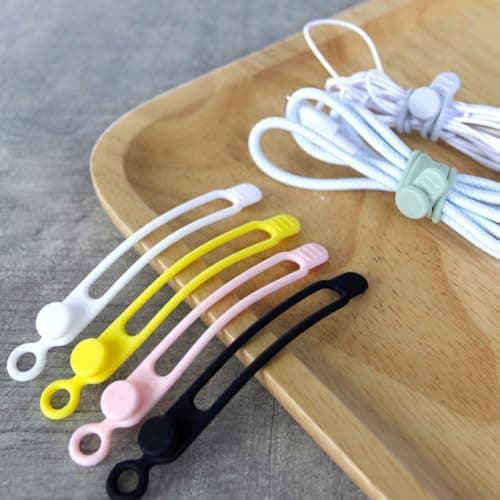 Silicone Cable Organizer Straps 12pcs Reusable Elastic — view 4
