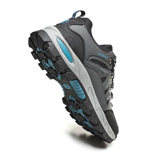 HYDLONGR Men's Women's Lightweight Waterproof Anti-Slip Hiking Shoes Travel Camping Shoes Walking Shoes Four Seasons Grey 10 UK — view 4