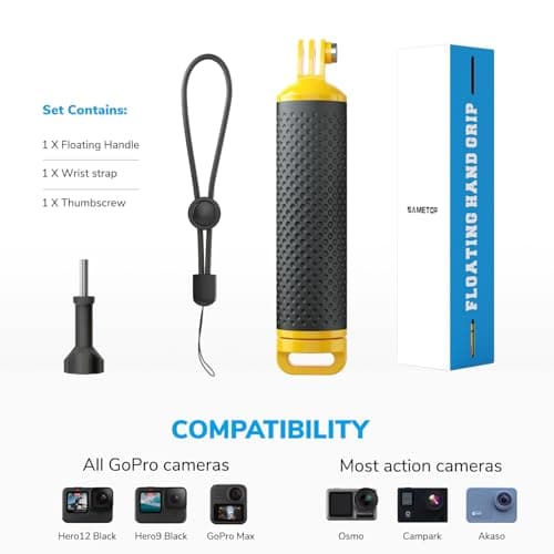Sametop Floating Hand Grip Waterproof Stick Handle Accessories for GoPro — view 4