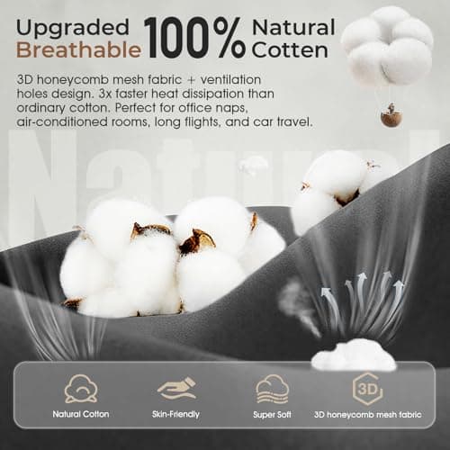 MUSICOZY Breathable Sleep Mask Headphones for Side Sleepers 100% Blackout — view 6