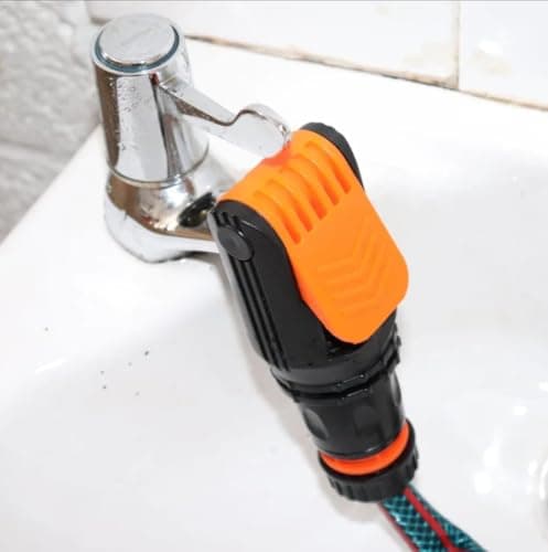 B2C Universal Tap Connector Adapter Mixer Kitchen Garden Hose Pipe Joiner Fitting 1/2 - Fits MOST kitchen taps (Lever type - Red) — view 6