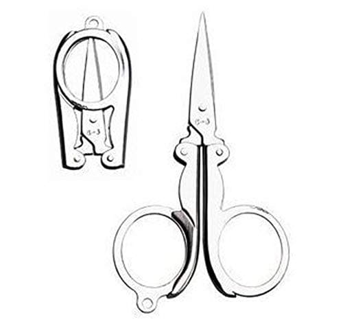 No.666 Large Convenient Travel Folding Safety Metal Scissors 4 Inch – 2 Pcs