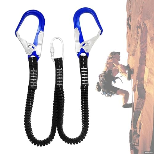 Safe Harness – Shock Absorbing Leg Lanyard, Heavy Duty Construction Tool with Hook, Internal Reduction, Secure Design, Top Rated Fall Protection Equipment, Safety Gear for Construction — view 6