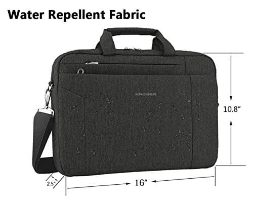 KROSER Laptop Bag 15.6 InchBriefcase Computer Laptop Case Shoulder Bag — view 4