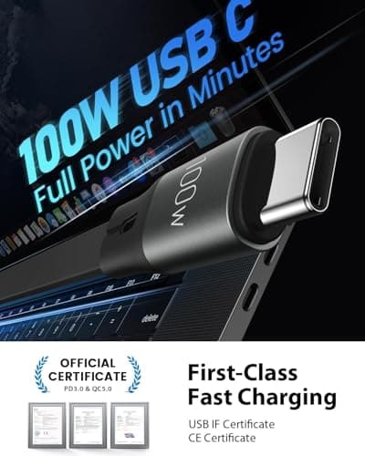 CAFELE 3-USB-C Multi Charger Cable 6 in 1(100W/35-130CM Retractable) — view 4