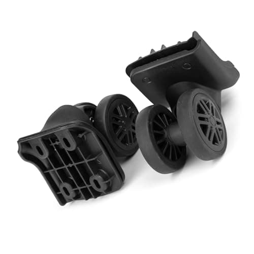 Volein 2 Pairs Suitcase Wheels Replacement Luggage Wheels for Repairing Damaged Suitcase Compartment Wheels with 4 Screw Holes(V044-B, 2 Pairs) — view 5