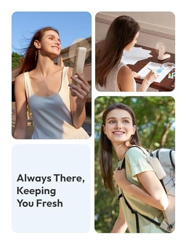 Aecooly Slim Handheld Fan,Thin Portable Fan,USB Rechargeable — view 3