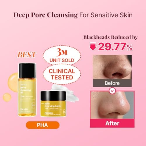 Hanskin Glass Skin On The Go Set, Essential Travel Skincare Set for Glowing Skin on the Plane, Cleansing Oil Skin Essence and Moisturiser [Set of 4/30 ml Each] — view 4