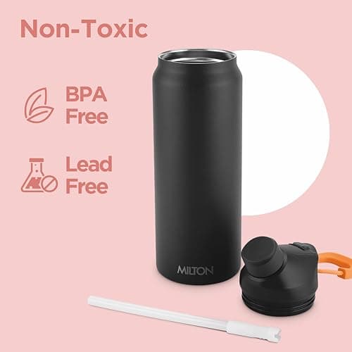 Milton 1.0 Litre Insulated Water Bottle, 2-in-1 Lids, Leakproof Flask — view 3