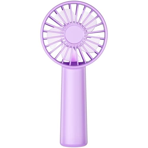 Portable Handheld Fan, Small Personal Hand Fan with 3 Speeds 1800mAh USB Rechargeable, Mini Hand Held Fan for Makeup Eyelash, Travel Gifts for Girls Women Kids