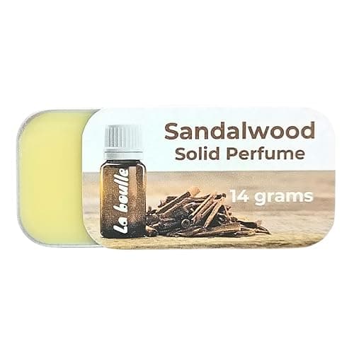 Sandalwood Solid Natural Perfume Balm. For sensitive skin. Handmade in UK. — view 3