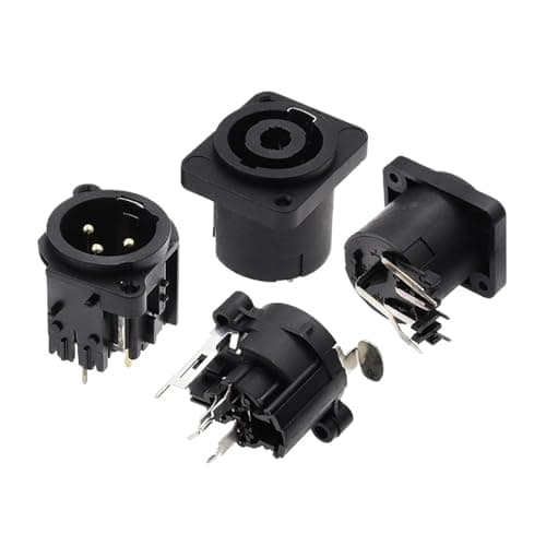 1PCS 3pin XLR Female Socket Connector Panel Mount Mixer Microphone Audio Speakers Plug Adapter(Lavender) — view 4