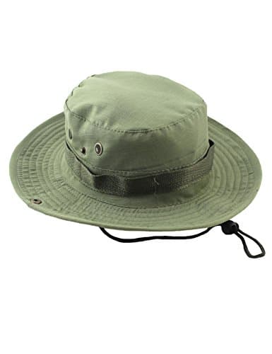 Letuwj Men Hat Travel Printed Camouflage L(22-23) Light Army Green