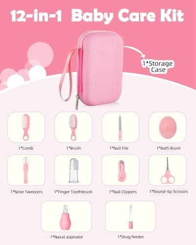Baby Healthcare and Grooming Kit, Lictin 12PCS Nursery Care,Nail Clippers — view 2