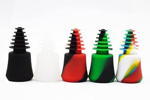 Silicone Stoppers Lid Cover Universal Cleaning Plugs for Glass Water Pipes Bongs, 3PCS/Set Odor Proofing Covers — view 6