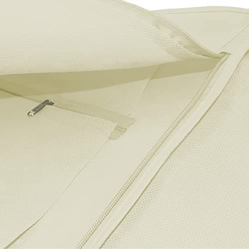 HANGERWORLD 72 Inch Ivory Extra Wide Breathable Wedding Dress Bridal Gown Garment Cover Bag with 14 Inch Gusset — view 5